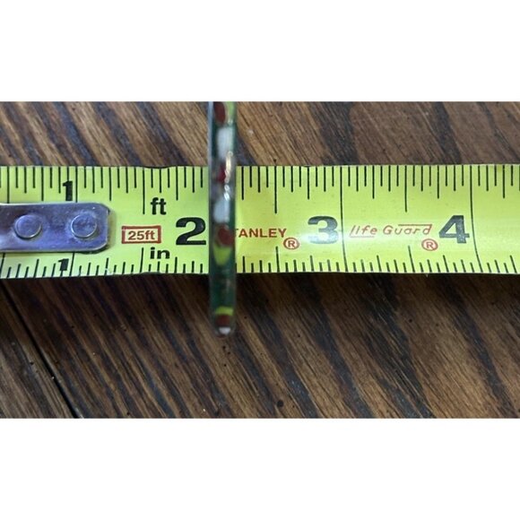 5 Floral Cloisonne Enamel Bangle Bracelets Red, Green, White, Black, Ivory - Picture 6 of 7